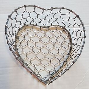 Heart-Shaped Wire Basket